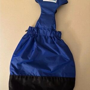 Blue and Black Dog Raincoat